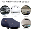 Car Cover Full Sedan Covers with Reflective Strip Sunscreen Protection Dustproof&Waterproof UV Scratch-Resistant Universal