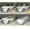 JIUWAN Universal SUV Car Covers Sun Dust UV Protection Outdoor Auto Full Covers Umbrella Silver Reflective Stripe for SUV Sedan