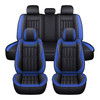 11PCS 5 Seats Car Seat Covers Automobiles Seat Covers Protector Cushion Deluxe PU Leather Front+Rear Full Set SUV Truck