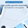 AJIUYU Roof Sunshade For Tesla Model Y 3 Car 2021-2023 Sunroof Upgrade Ice Cloth Buckle Sun Shades Glass Front Rear Skylight