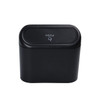 Car Trash Bin Hanging Vehicle Garbage Dust Case Storage Box Black Square Pressing Type Trash Can Auto Interior Accessories