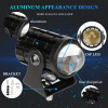Motorcycle LED Headlight Mini Driving Light Universal Dual Color Spotlights for Motorbike Truck Trailer Off-road Moto Accessorie