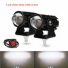 Motorcycle LED Headlight Mini Driving Light Universal Dual Color Spotlights for Motorbike Truck Trailer Off-road Moto Accessorie