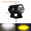 Motorcycle LED Headlight Mini Driving Light Universal Dual Color Spotlights for Motorbike Truck Trailer Off-road Moto Accessorie