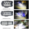 Motorcycle Headlight 8/12/16 LED Driving Lights Waterproof Auxiliary Headlight Scooter External Spotlight Fog Light Accessories