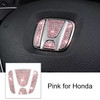 Bling Steering Wheel Emblem Sticker Crystal Decal Accessories Decoration for Toyota, for Honda, for Hyundai