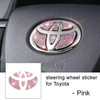 Bling Steering Wheel Emblem Sticker Crystal Decal Accessories Decoration for Toyota, for Honda, for Hyundai