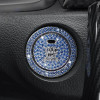 Car Start Switch Button Auto Decorative Diamond Stickers Rhinestone Ring Circle Trims Protective Cover Accessories 2Pcs/set