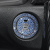 Car Start Switch Button Auto Decorative Diamond Stickers Rhinestone Ring Circle Trims Protective Cover Accessories 2Pcs/set