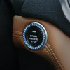 Car Start Switch Button Auto Decorative Diamond Stickers Rhinestone Ring Circle Trims Protective Cover Accessories 2Pcs/set