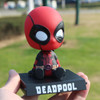 Disney Anime Figure Deadpool Car Ornaments Swing Pendant Decor Auto Rearview Mirror Hanging Interior Accessories Model Toys Gift