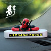 Disney Anime Figure Deadpool Car Ornaments Swing Pendant Decor Auto Rearview Mirror Hanging Interior Accessories Model Toys Gift