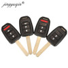 jingyuqin 10pcs/lot Car Key Shell 2/3/4 Button for Honda Civic City Fit HR-V XR-V Auto Remote Fob Case