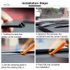 Car Soundproof Rubber Seal Dashboard Sealing Strip Styling Sticker For Honda Civic Accord Chevrolet Cruze Volkswagen Golf 4 5 7