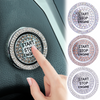 Car One-start Button Diamond Decoration Stickers Interior Ignition Starter Switch 3D Ring Rhinestone Bling BlingSticker