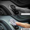 Car One-start Button Diamond Decoration Stickers Interior Ignition Starter Switch 3D Ring Rhinestone Bling BlingSticker