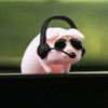 Cute Cartoon Pig Car Decoration Creative Female Car Center Console Car Interior Decoration Car Hanging Accessories Ornament