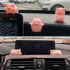 Cute Cartoon Pig Car Decoration Creative Female Car Center Console Car Interior Decoration Car Hanging Accessories Ornament