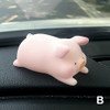 Cute Cartoon Pig Car Decoration Creative Female Car Center Console Car Interior Decoration Car Hanging Accessories Ornament