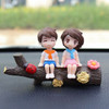 Car Decoration Cartoon Cute Couples Action Figure Figurines Balloon Ornament Auto Interior Dashboard Accessories for Girls Gifts