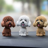 Shaking Head Dog Ornament Resin Cute Bobblehead Decoration Wobble Shaking Nodding Head Dolls Gift For Car Interior Home Room