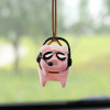 Cute Pig Car Accessorie Swing Pig Car Pendant Auto Rearview Mirror Pendants Birthday Gift Auto Decoraction Ornaments Coche