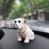 Nodding Dog Shaking His Head Doll Resin Simulation Ornaments Dashboard Toy Girl Decoration Car Cute Accessories Dog Car S7K7