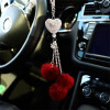 1PCS Fashion Car View Mirror Hanging Pendant Auto Home Decor Lucky Vehicle Ornament Mini Car Accessory Interior Hanging for