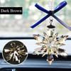 Car Styling Snowflake Crystal Pendant Car Ornament Modern Art Car Hanging Decoration Fashion Car Interior Accessories for Girls