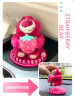Anime Toy Story Lotso Temporary Parking Number Plate Dashboard Strawberry Bear Decorative Ornaments Auto Interior Accessories