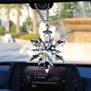 Car Rearview Mirror Pendant Car Interior Modeling Crystal Ball Ornaments Car Decoration Crystal Snowflake Car Ornaments