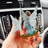 Lovers Flower Fairy Car Pendant Swing Romantic Couples Fairy Rear View Mirror Hanging Accessories Car Ornament Gifts For Ladies