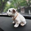 Center Console Car Interior Decorations Resin Bobble Head Dog Animal Bulldog Creative Cute Car Ornaments