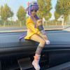 Car Interior Decoration Cartoon Action Figure Cute Gift Center Console Fun and Adorable Automotive Dashboard Ornament Accessory