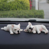 Car Interior Decoration Cute Resin Sleeping Pet Bulldog Auto Dashboard Ornaments For Car Gifts Decoration Accessories