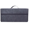 Lightweight Car Trunk Storage Box Foldable Felt Car Organizer Stowing Tidying Box Black Grey Auto accessories 50x16x24cm