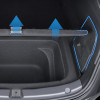 Car Trunk Side Storage Box For Tesla Model Y Hollow Cover Organizer TPE+ABS Partition Board Stowing Tidying