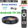 Android TV 11 Smart TV Box HK1 RBOX W2T ATV Amlogic S905W2 4GB 64GB