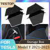 2Pcs/Set Tesla Rear Trunk Organizer Storage Box Left Right Bins Side Tray Stowing Tidying Packet For Tesla Model Y 2021-2023