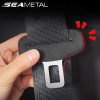 SEAMETAL Car Seat Belt Buckle Clip Protector Cover Interior Front Rear Seat Auto Safety Seat Belt Bulckle Leather Clips Accessor