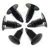 10-50PCS Auto Fastener 8mm Hole Nylon Clips For Car Fender Bumper Shield Retainer Plastic Rivet For Universal Automobile Snap