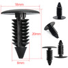 10-50PCS Auto Fastener 8mm Hole Nylon Clips For Car Fender Bumper Shield Retainer Plastic Rivet For Universal Automobile Snap