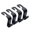 4Pcs Car Headrest Hooks Hanger for Bags Seat Back Organizer Holder Clips Auto Fastener Hooks Car Storage Interior Accessories