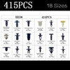 Auto Plastic Fastener Clip Automotive Bumper Retainer Clips Car Plastic Rivets Fasteners Kit With Cable Ties Fasteners Tools Box