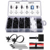 Auto Plastic Fastener Clip Automotive Bumper Retainer Clips Car Plastic Rivets Fasteners Kit With Cable Ties Fasteners Tools Box