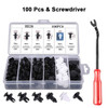 680pcs Car Plastic Fastener Clips Set with Box Mixed Auto Body Push Retainer Pin Rivet Bumper Door Trim Panel Fastener Clip Kit