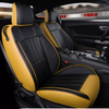 Custom Fit for 2015-2022 Mustang Car Seat Covers Full Set Middle Genuine Leather for Ford Mustang GT Mustang Convertible