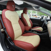 For Tesla Model 3 Y Seat Cover alcantara Nappa Leather Full Surround Style Factory Wholesale Price White Cushion Car Interior