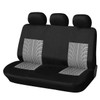 AUTOYOUTH Brand Embroidery Car Seat Covers Set Universal Fit Most Cars Covers with Tire Track Detail Styling Car Seat Protector