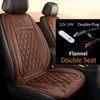 12-24v Heated Car Seat Cover 30' Fast Car Seat Heater Cloth/Flannel Heated Car Seat Protector 25W Seat Heating Cover Car Seat